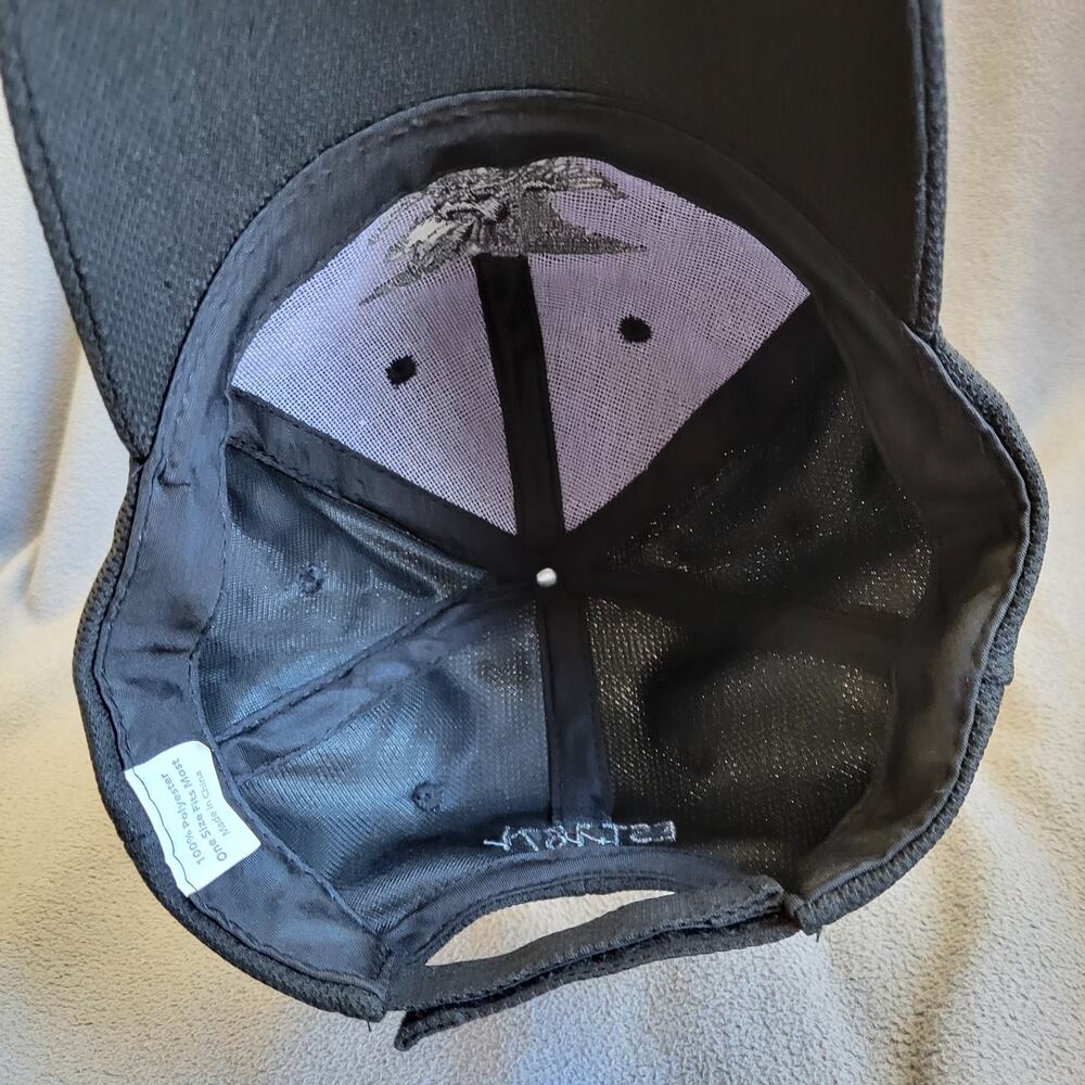 NRA EAGLE Hat Cap One Size Black Gray Embroidered Logo Breathable Adjustable - Picture 7 of 8